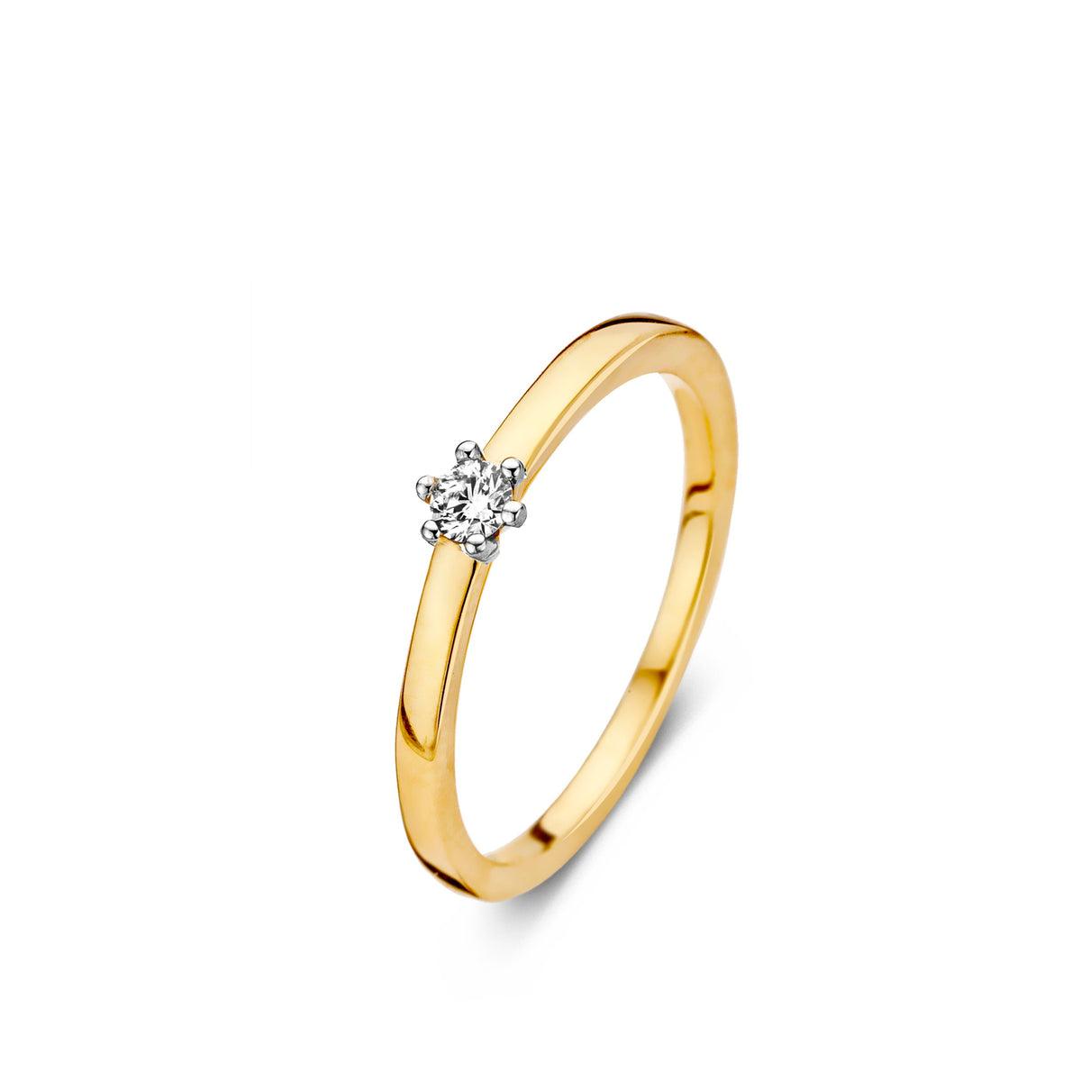 BRUNOTT BASICS 6-POOTS SOLITAIR RING MET DIAMANT