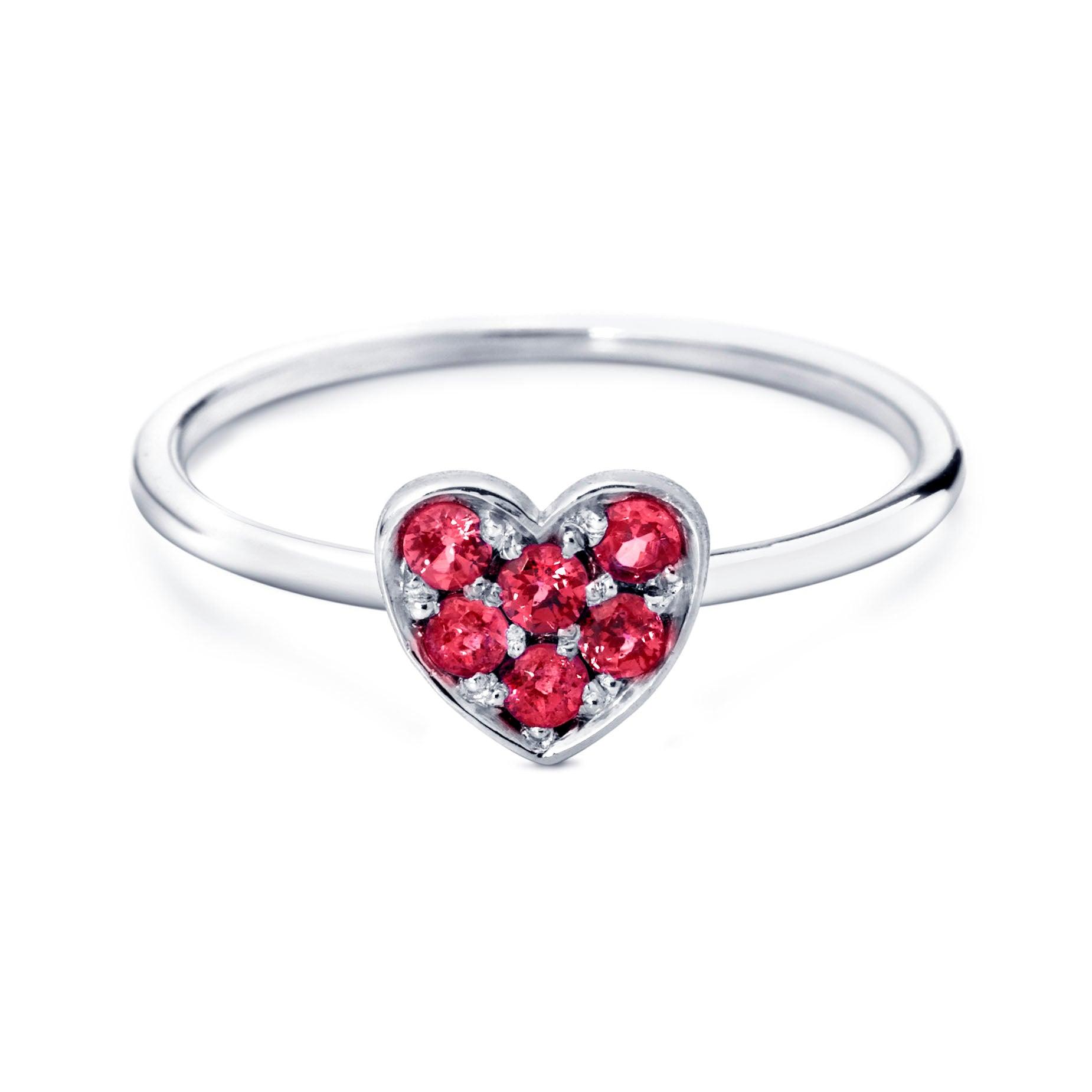 RING HEART PAVÉ 'FOREVER' MET ROBIJN