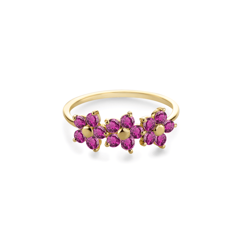 RING 'ALLERLIEFSTE' BLOOM MET HOT PINK