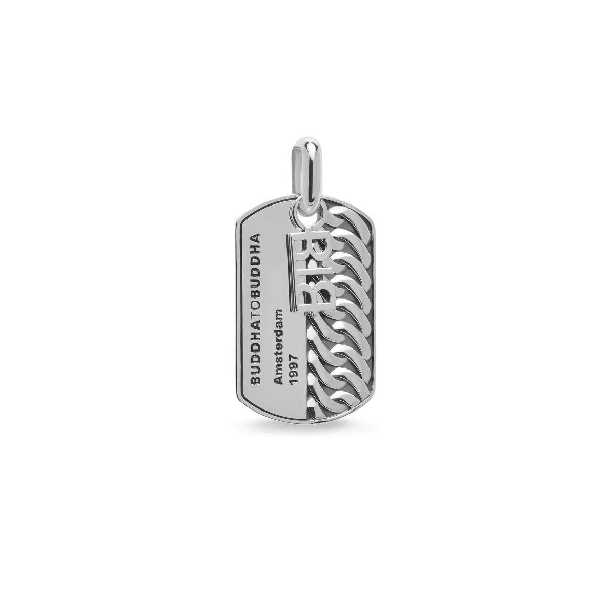 Chain Army Tag Pendant Silver - 669 one