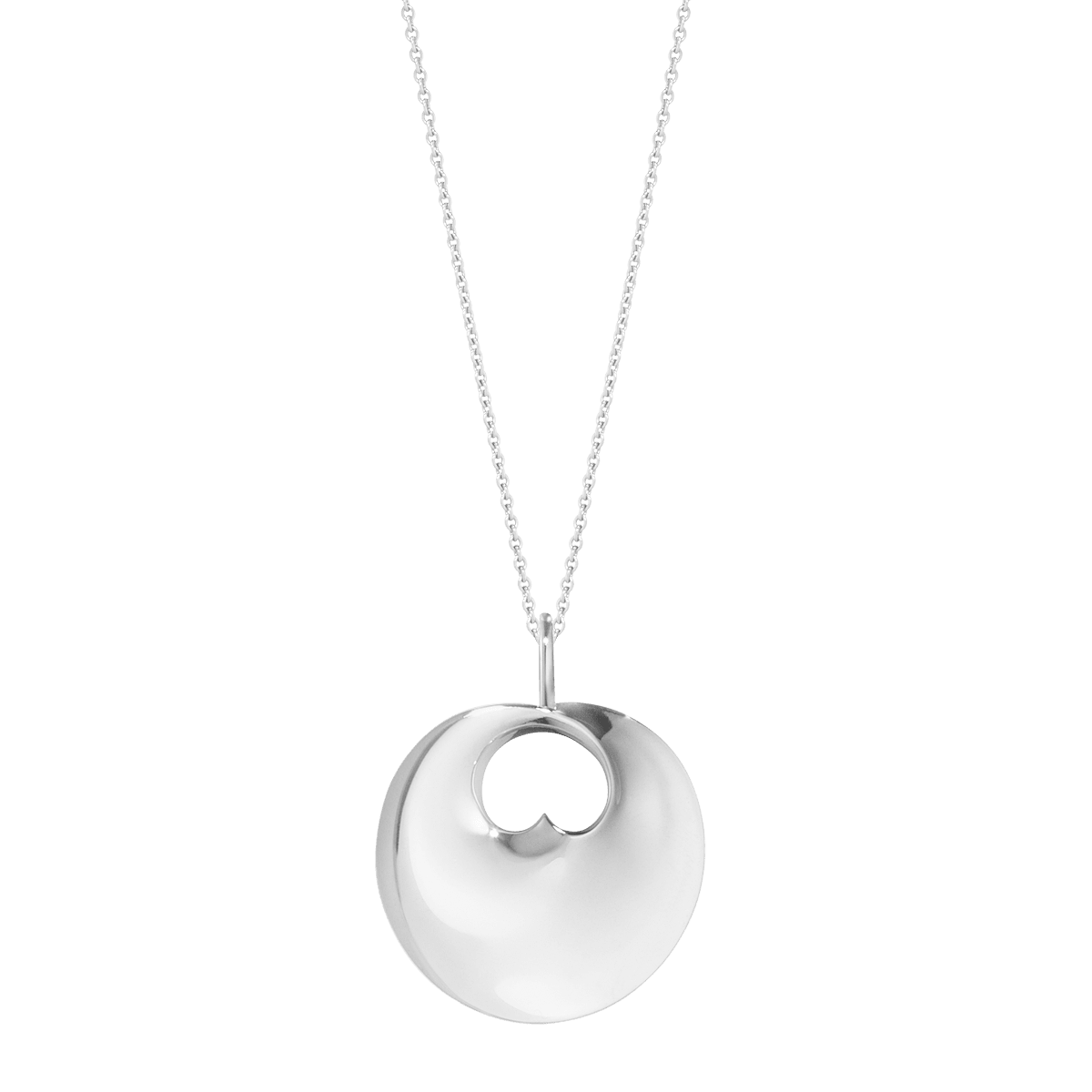 HIDDEN HEART Collier met hanger Large - Sterling zilver - Brunott Juwelier