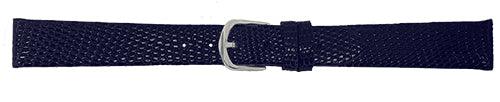 Horlogeband - BBS exclusief - Echt Hagedis - Marine blauw