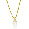 WHITE DESERT "AMULETS" GOLD, DIAMONDS AND MOONSTONE PENDANT (LARGE)