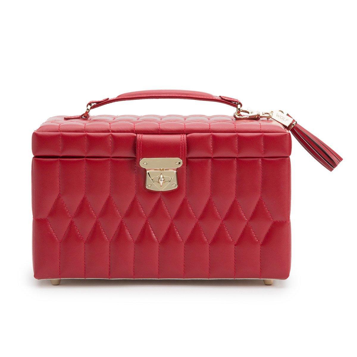 WOLF1834 Caroline middelgroot juwelenkist - 329772 - Rood