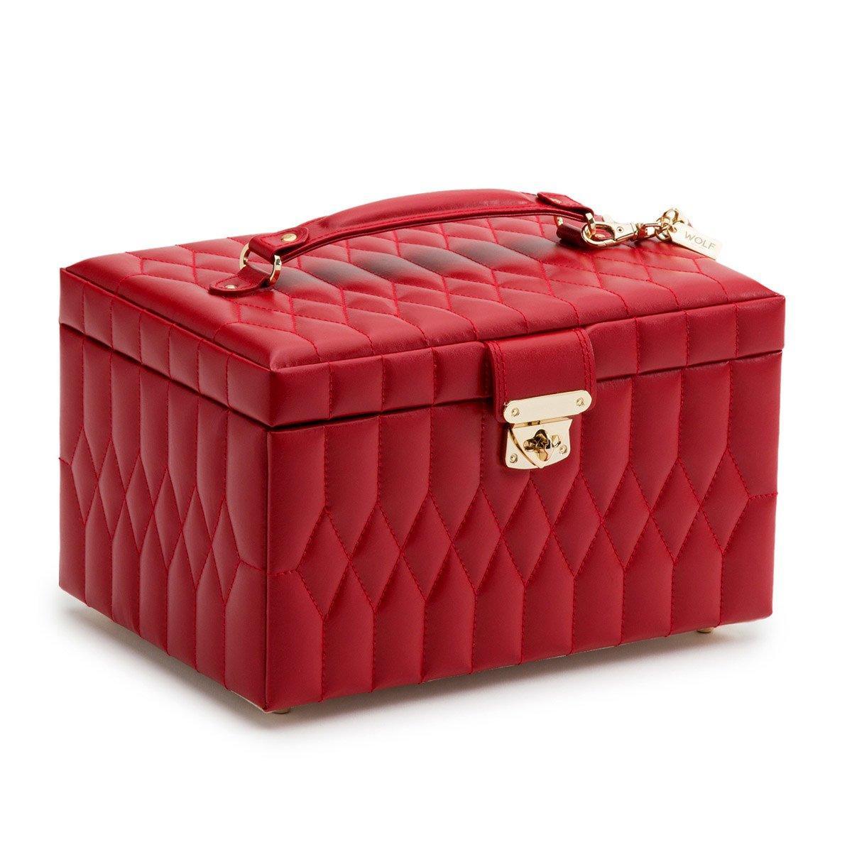 WOLF1834 Caroline middelgroot juwelenkist - 329772 - Rood